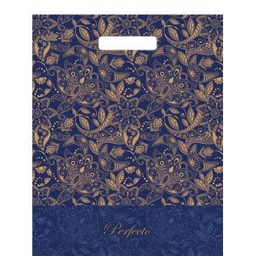 Мешок ПВД (выр.ручка) 370*300 (90мкр) Перфекто Узоры